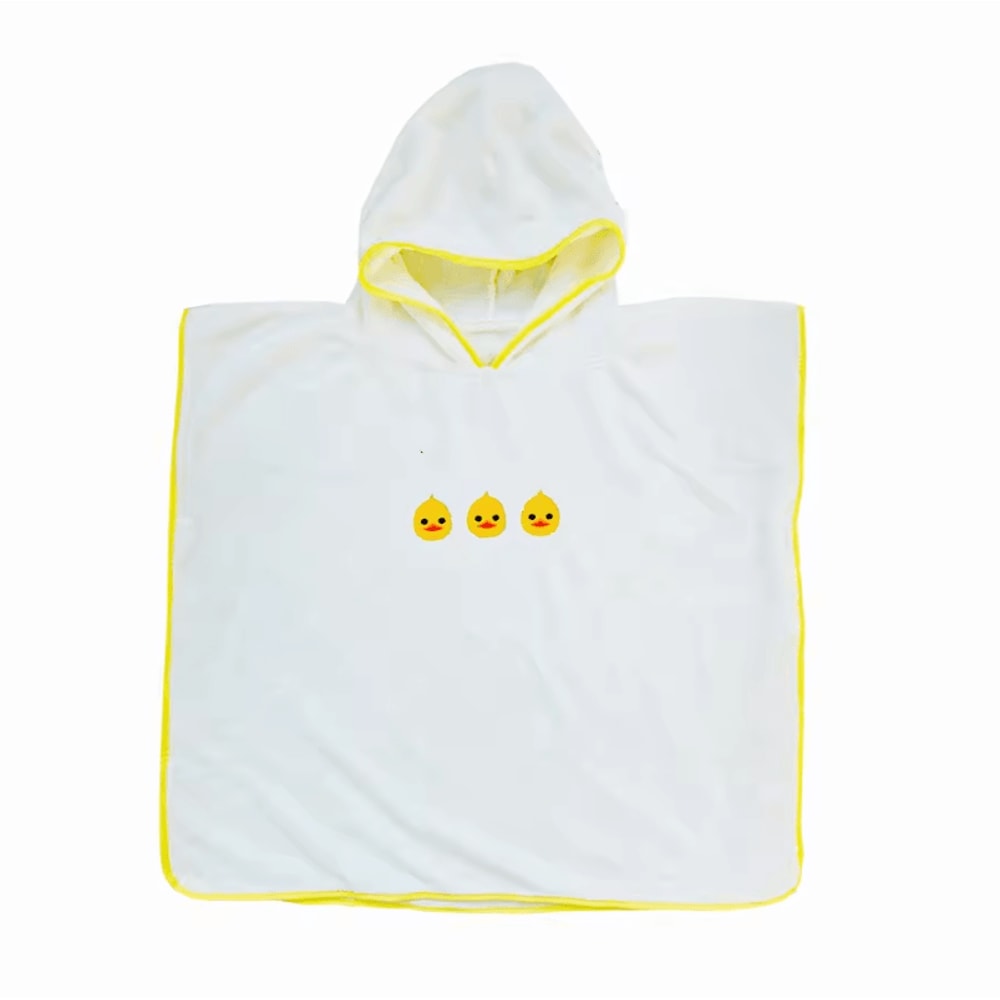 Cute Cartoon Coral Velvet Baby Hooded Bath Towel Soft Warm Wrap Bathrobe 6