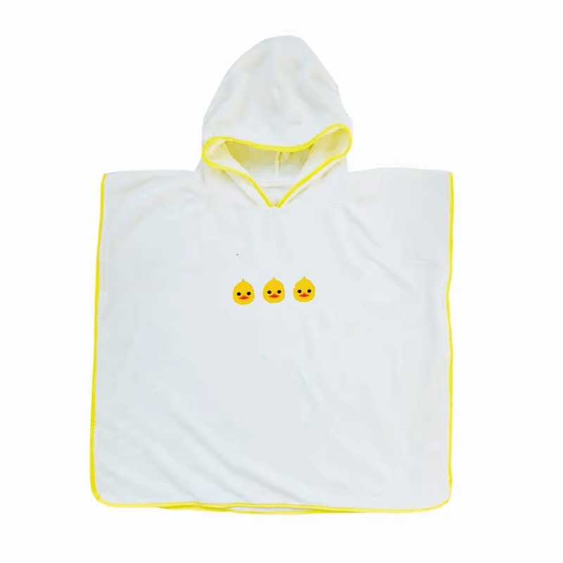 Cute Cartoon Coral Velvet Baby Hooded Bath Towel Soft Warm Wrap Bathrobe 6