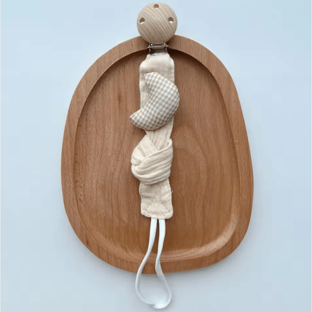 Cute Bear Star Cotton Baby Pacifier Clip Soft EcoFriendly Soother Holder 7