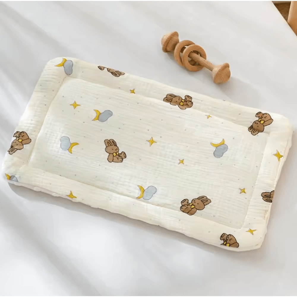 Breathable Baby Head Support Pillow Soft Bean Velvet Cushion For Newborns 012 Months 6