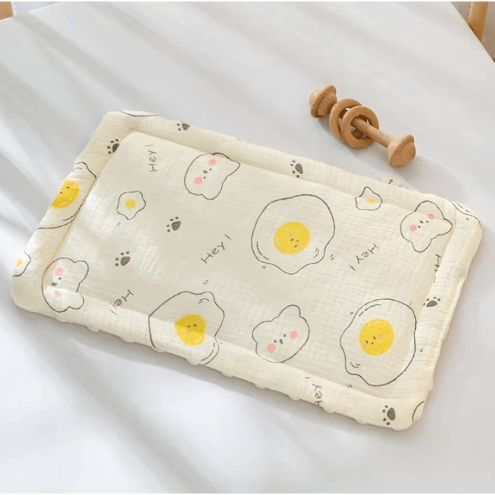 Breathable Baby Head Support Pillow Soft Bean Velvet Cushion For Newborns 012 Months 7