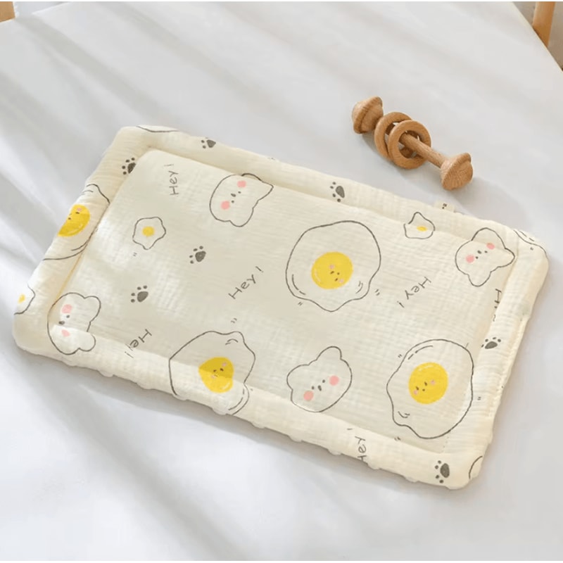 Breathable Baby Head Support Pillow Soft Bean Velvet Cushion For Newborns 012 Months 7