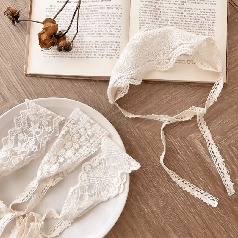 Sweet Lace Floral Baby Headband Soft Elastic Princess Hair Accessory 1