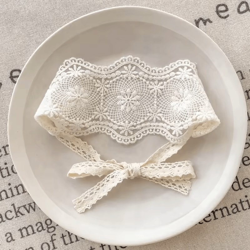 Sweet Lace Floral Baby Headband Soft Elastic Princess Hair Accessory 4