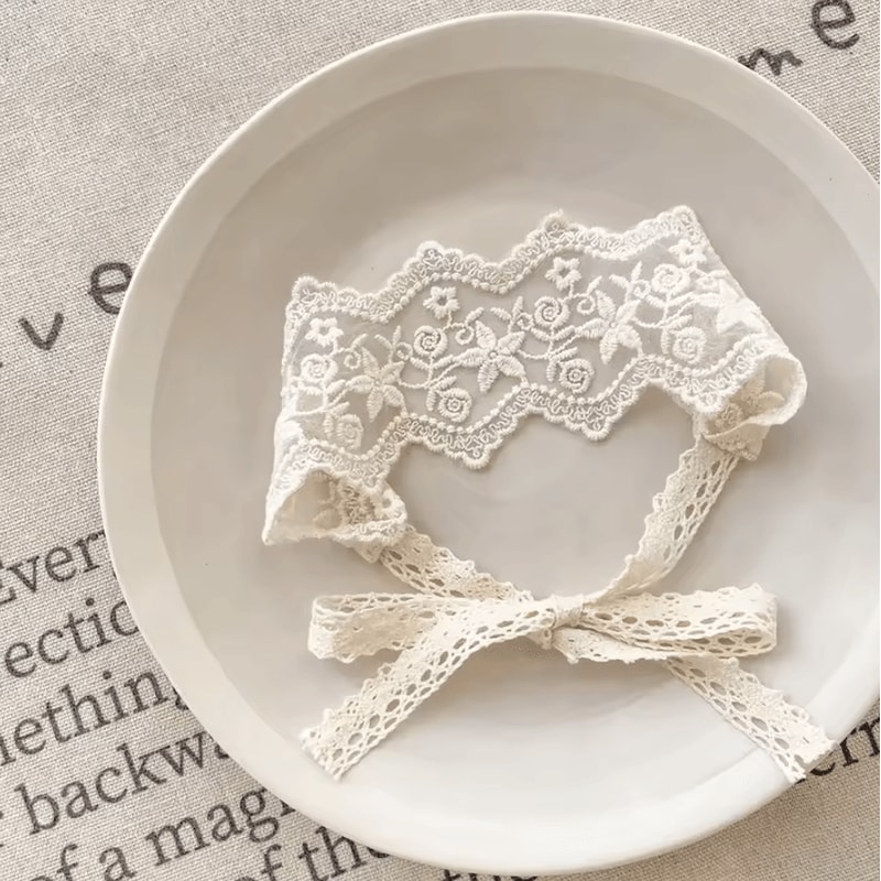 Sweet Lace Floral Baby Headband Soft Elastic Princess Hair Accessory 6