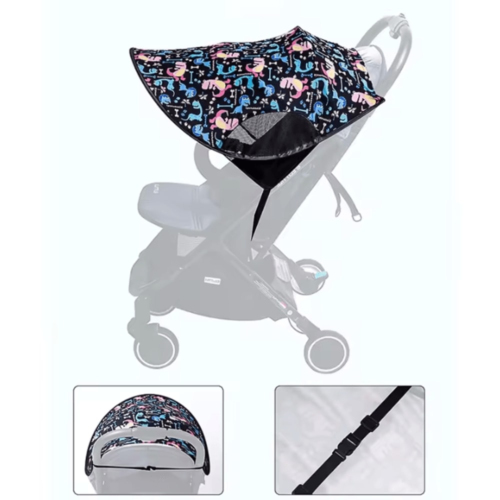 Universal Baby Stroller Sunshade Cover Extended UV Protection Canopy 3