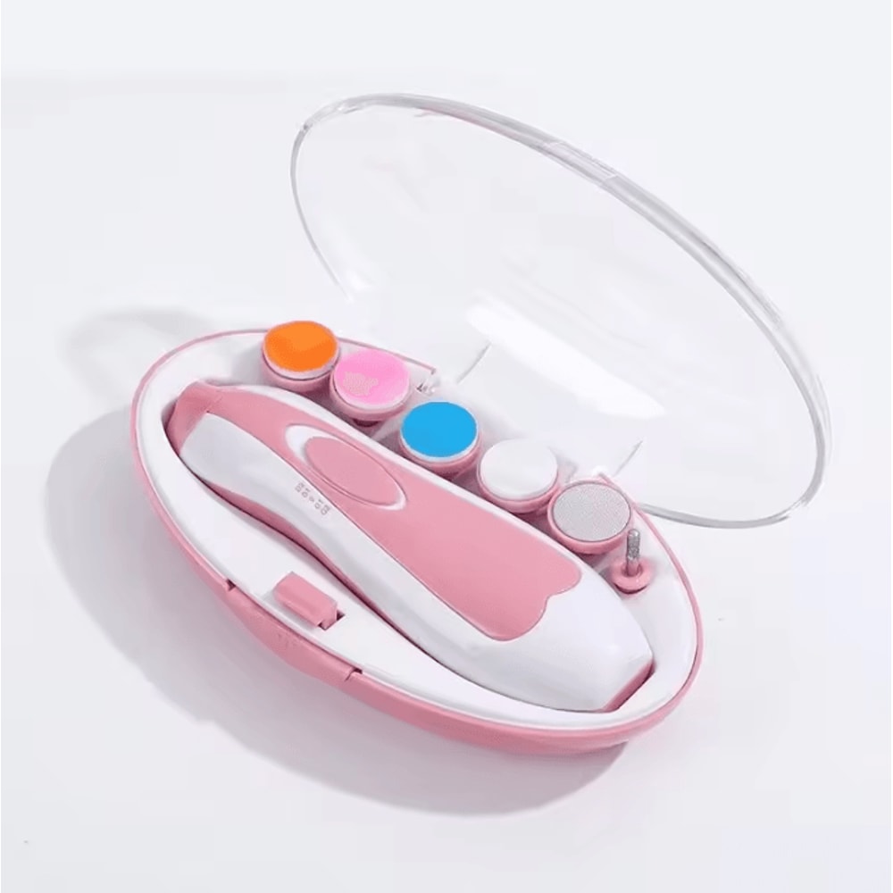 Multifunction Electric Baby Nail Trimmer Kit Safe Gentle Nail Care Set 5