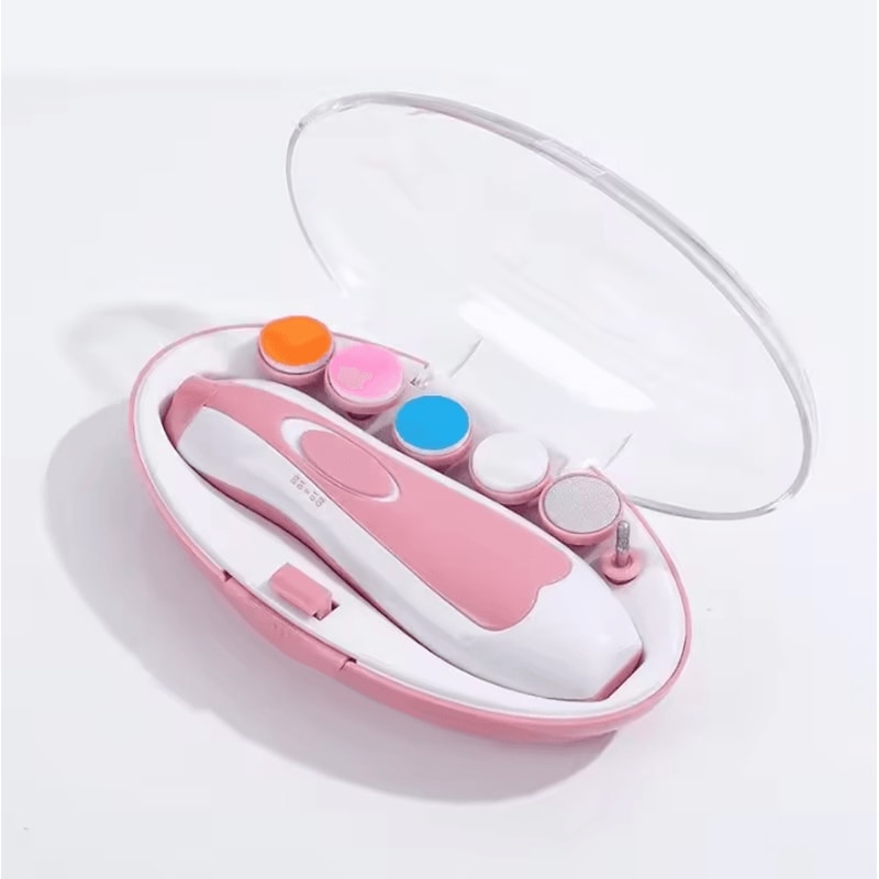 Multifunction Electric Baby Nail Trimmer Kit Safe Gentle Nail Care Set 5