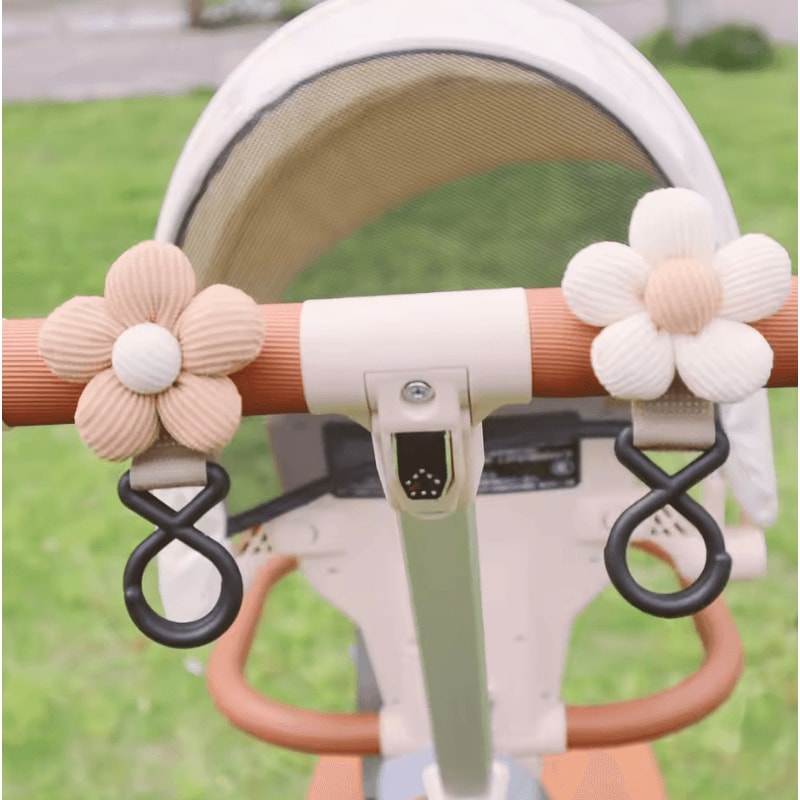 Cute Floral Baby Stroller Hook Multifunction Hanging Storage For OntheGo Parents 1
