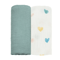 2Pack Soft Cotton Muslin Baby Swaddle Blankets For Newborn Comfort 6