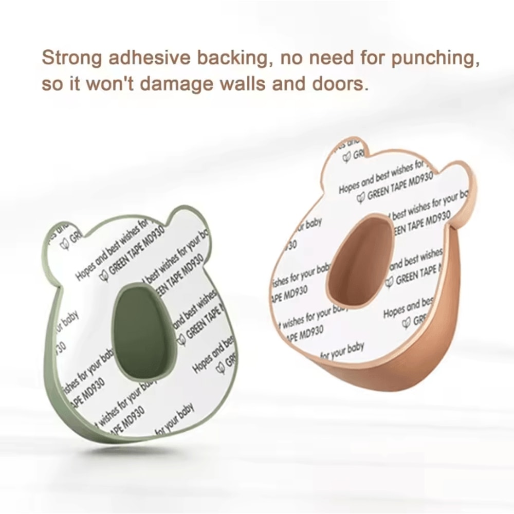 2in1 Bear Silicone Baby Door Stopper Finger Pinch Guard 3