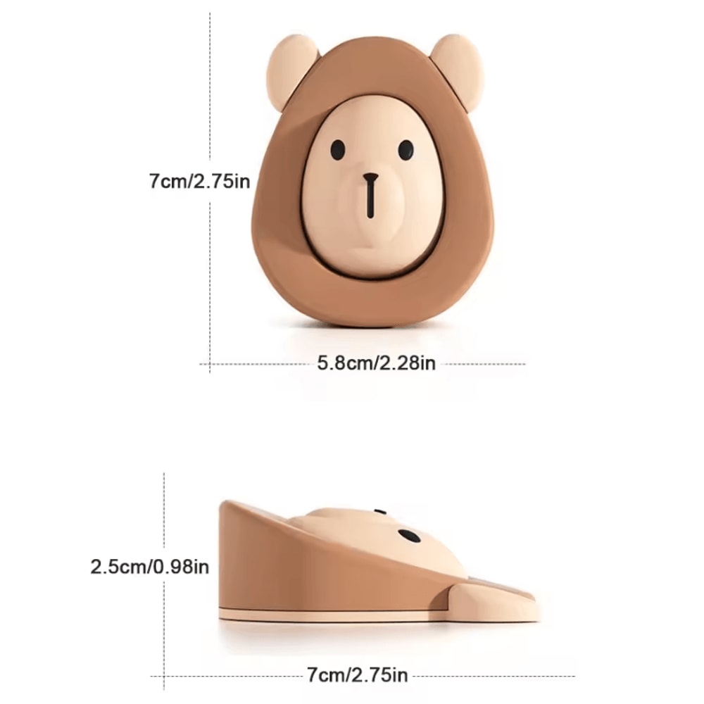 2in1 Bear Silicone Baby Door Stopper Finger Pinch Guard 4