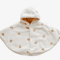 Cozy Coral Velvet Baby Hooded Cloak For Warm Stylish Winter Comfort 7