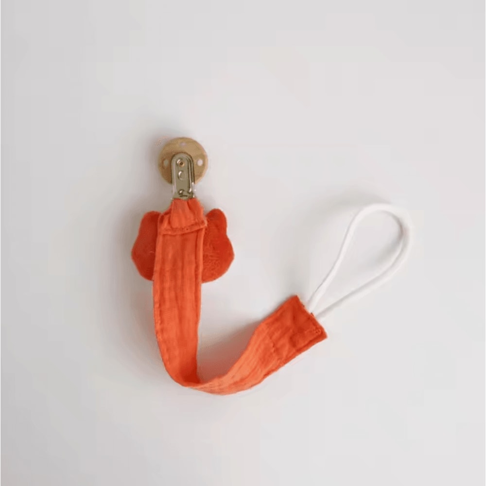 Cute Wooden Cartoon Baby Pacifier Clip Chain For Secure Natural Comfort 4