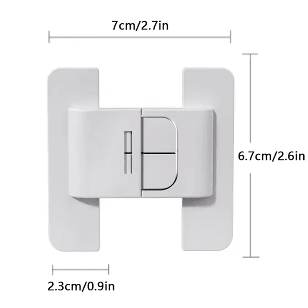 2PCS MultiUse Baby Safety Cabinet Refrigerator Locks For Childproof Protection 4