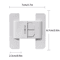 2PCS MultiUse Baby Safety Cabinet Refrigerator Locks For Childproof Protection 4