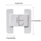 2PCS MultiUse Baby Safety Cabinet Refrigerator Locks For Childproof Protection 4