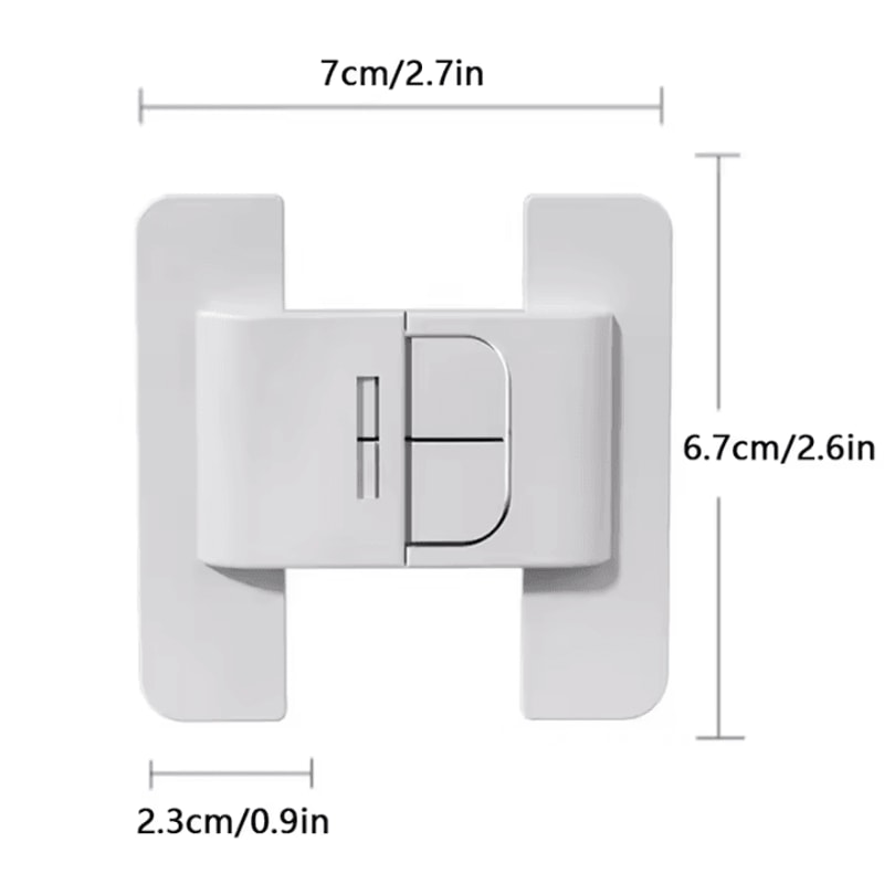 2PCS MultiUse Baby Safety Cabinet Refrigerator Locks For Childproof Protection 4
