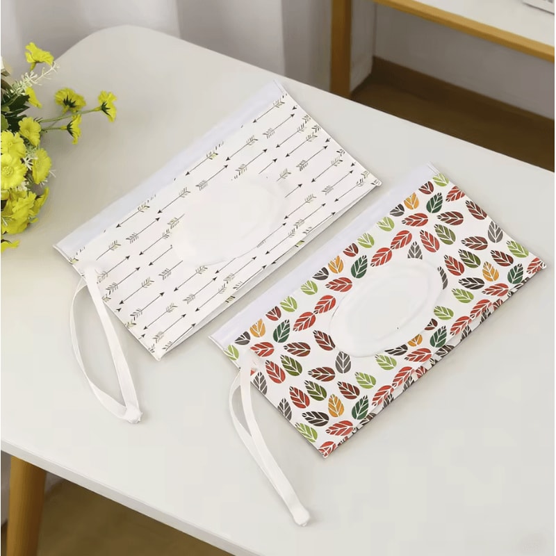 2Pack Portable Wet Wipes Dispenser Bags For Easy Hygienic Travel 2