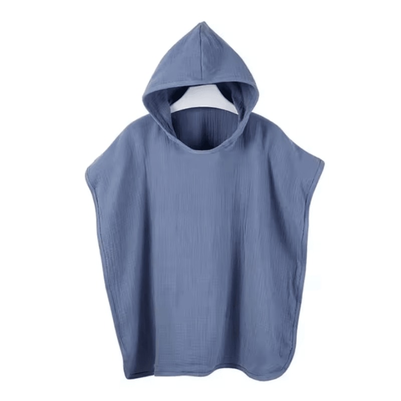 Soft Cotton Gauze Baby Hooded Bath Towel Poncho For Cozy Drying Comfort 6
