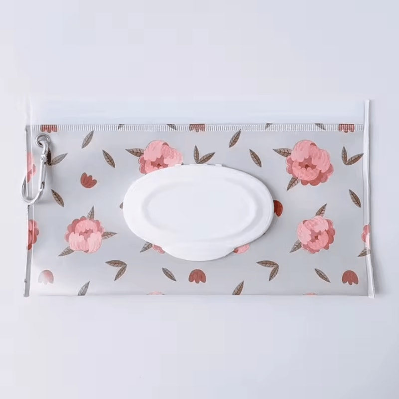 Portable SnapStrap Baby Wipes Bag With Flip Cover For Easy OntheGo Access 9