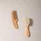2PCS Natural Wooden Baby Hair Brush Comb Set With Soft Wool Bristles 2