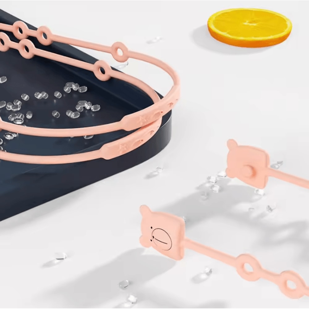 Adjustable Bear Silicone Pacifier Clip Chain For Secure Safe Baby Use 4