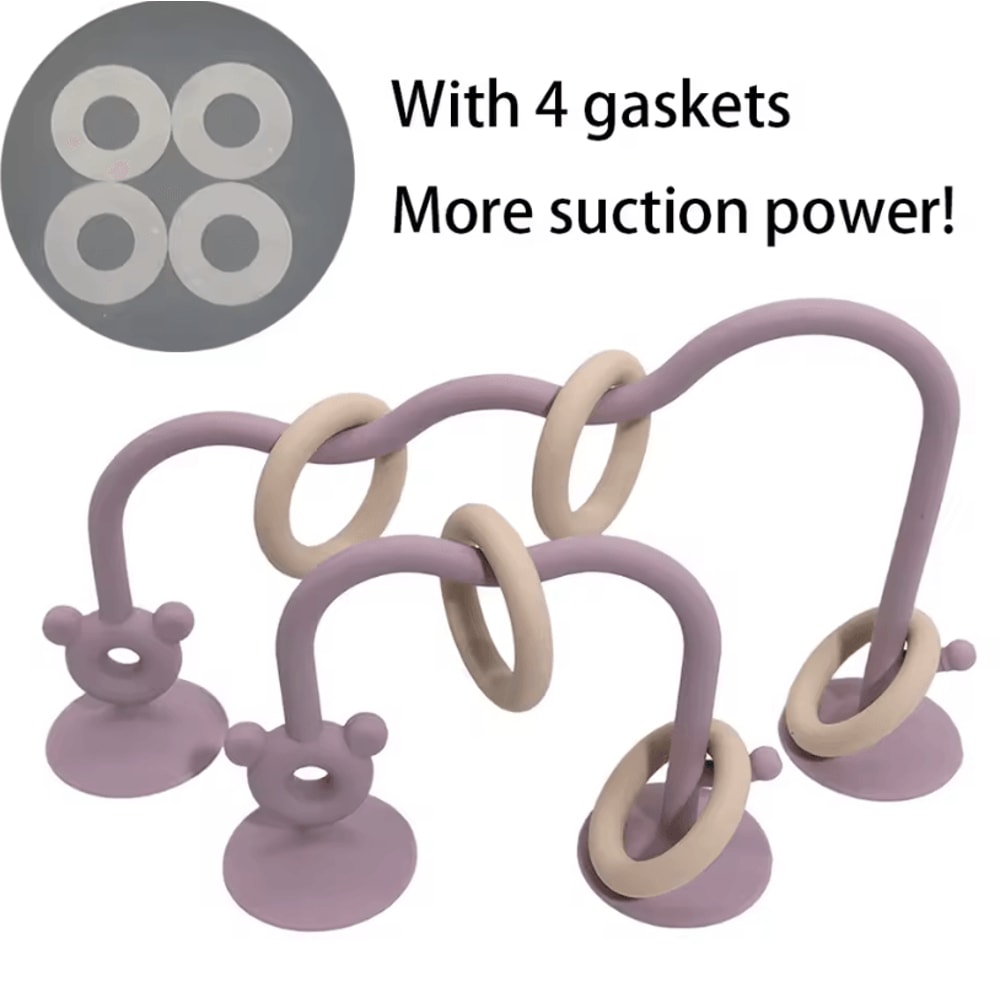 Colorful Montessori Silicone Bead Toy For Sensory Learning Early Development 9