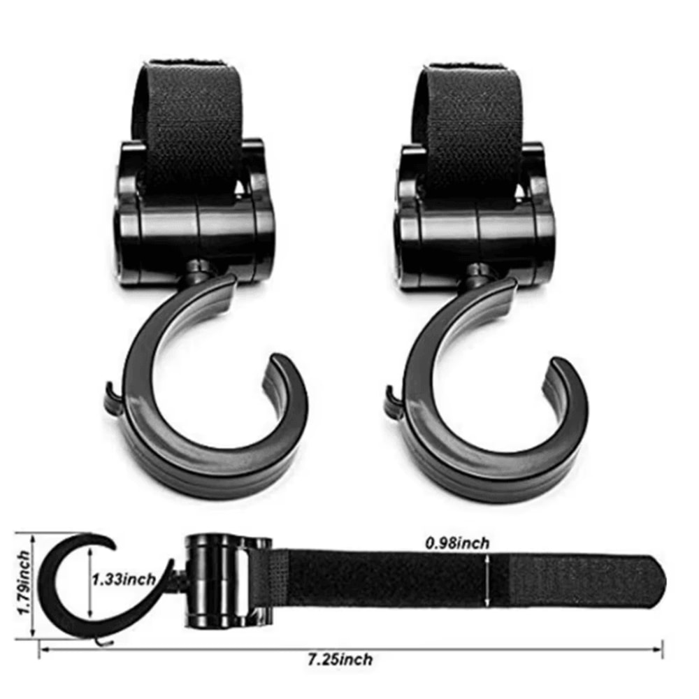 MultiPurpose Baby Stroller Hooks For Easy HandsFree Carrying 4
