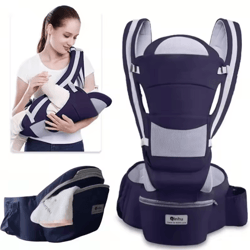 ergonomic baby hip seat carrier with adjustable sling support for infants & toddlers