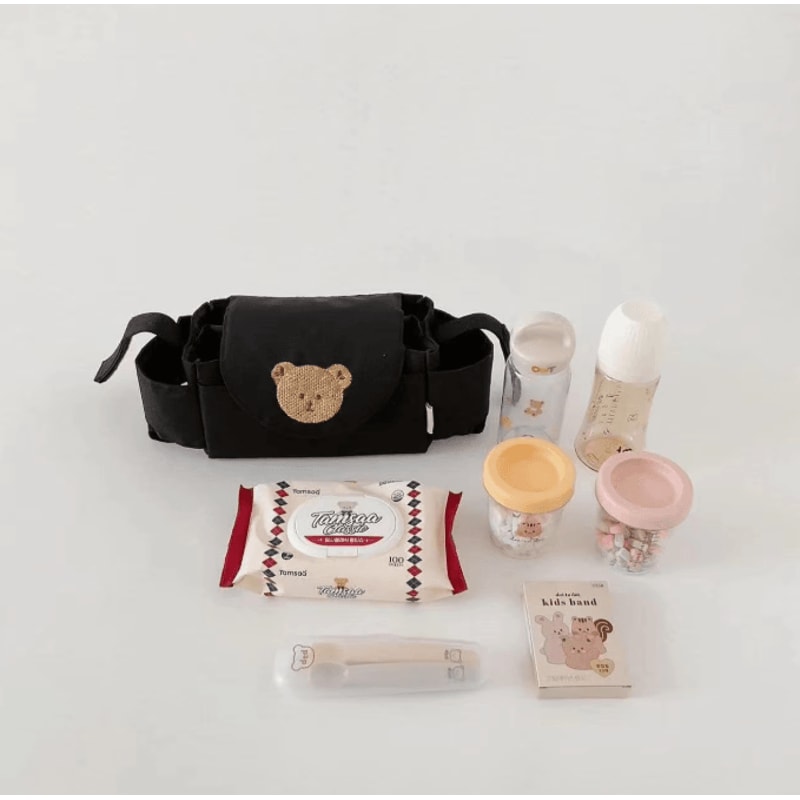 Universal Baby Stroller Organizer Bag With Cup Holders Smart Storage 3