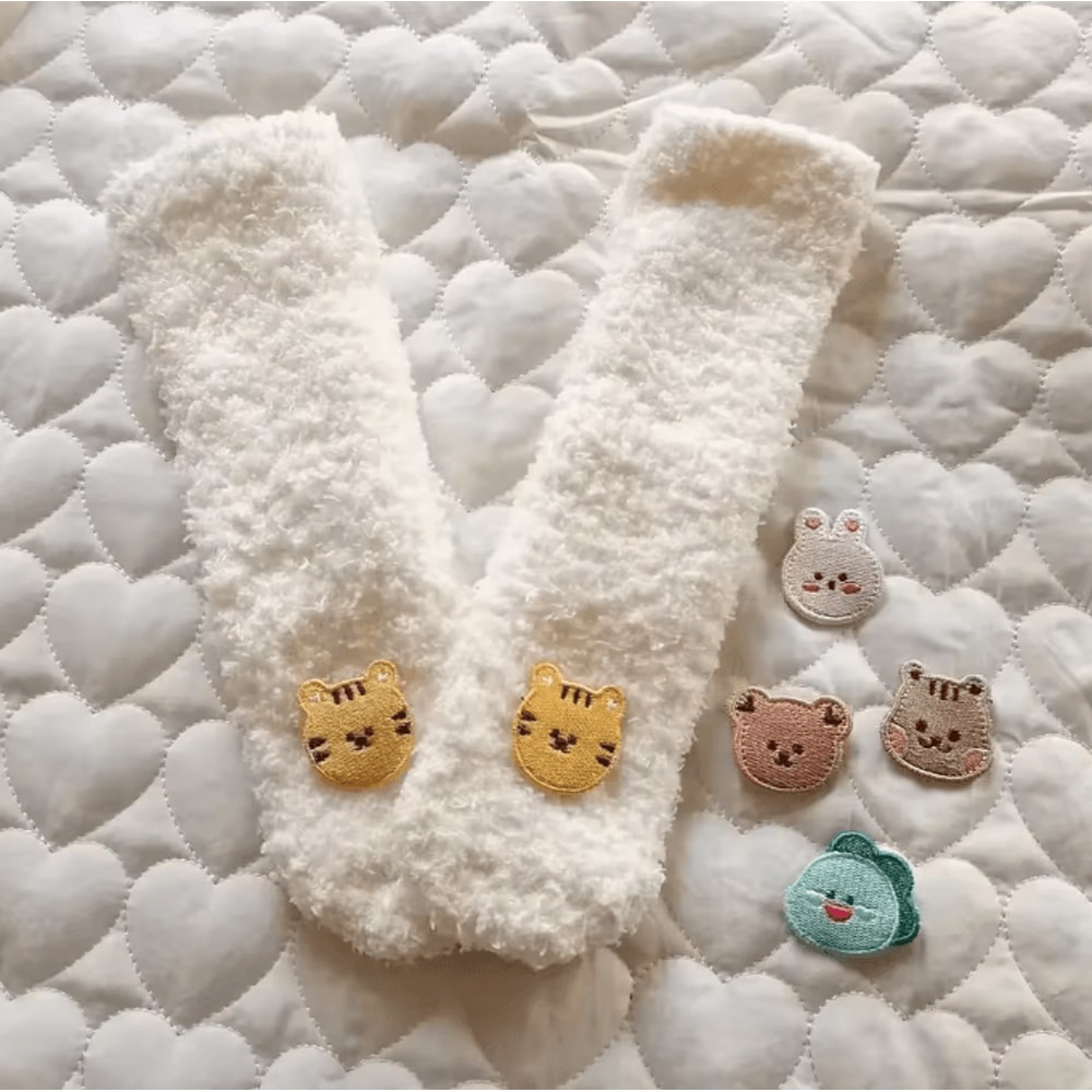 Thick Winter Baby Socks With AntiSlip Grip KneeHigh Warmth 5