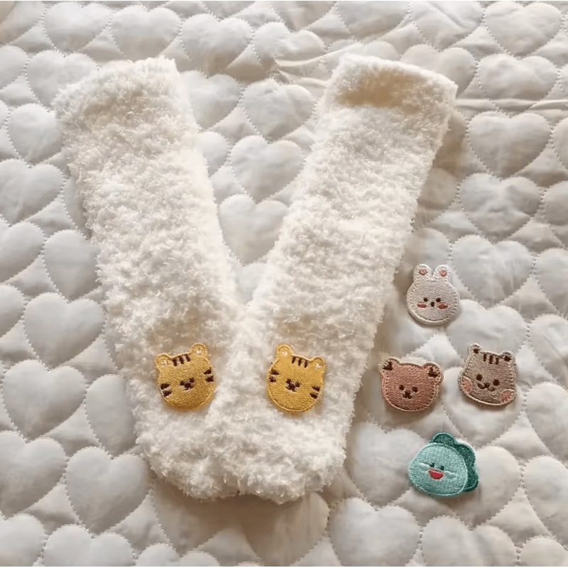 Thick Winter Baby Socks With AntiSlip Grip KneeHigh Warmth 5