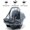 Universal Baby Stroller Rain Cover With Mosquito Net Protection 0