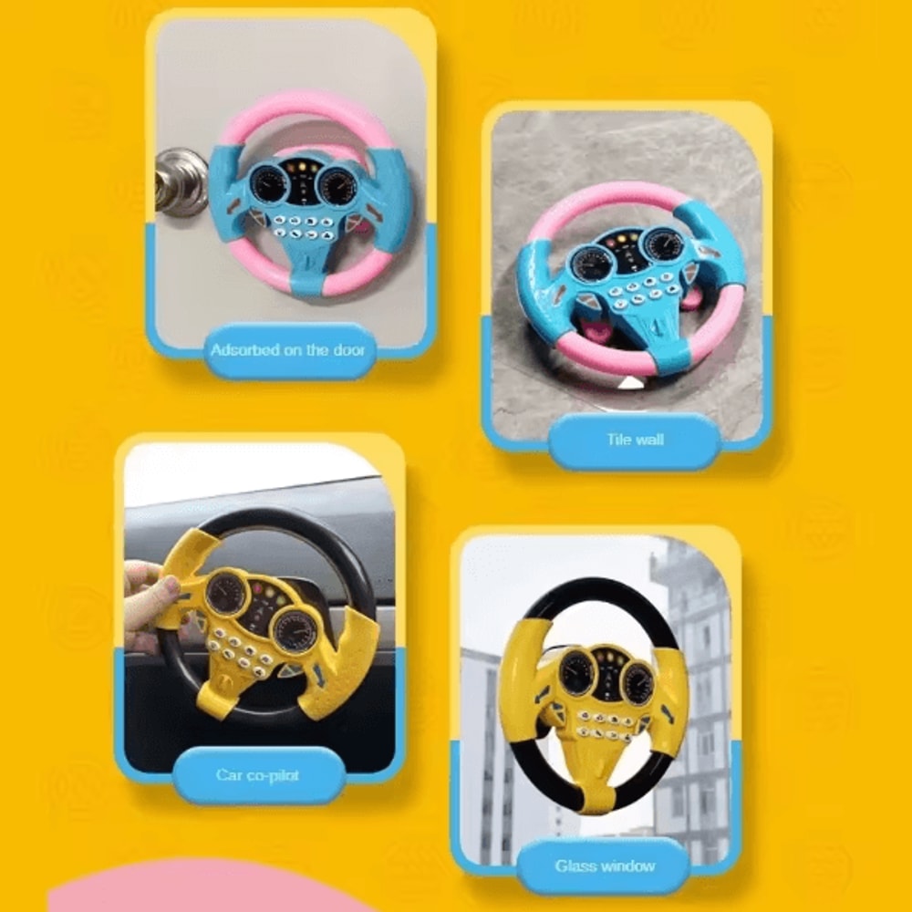 Interactive Baby Steering Wheel Toy For Stroller Early Learning Play 3
