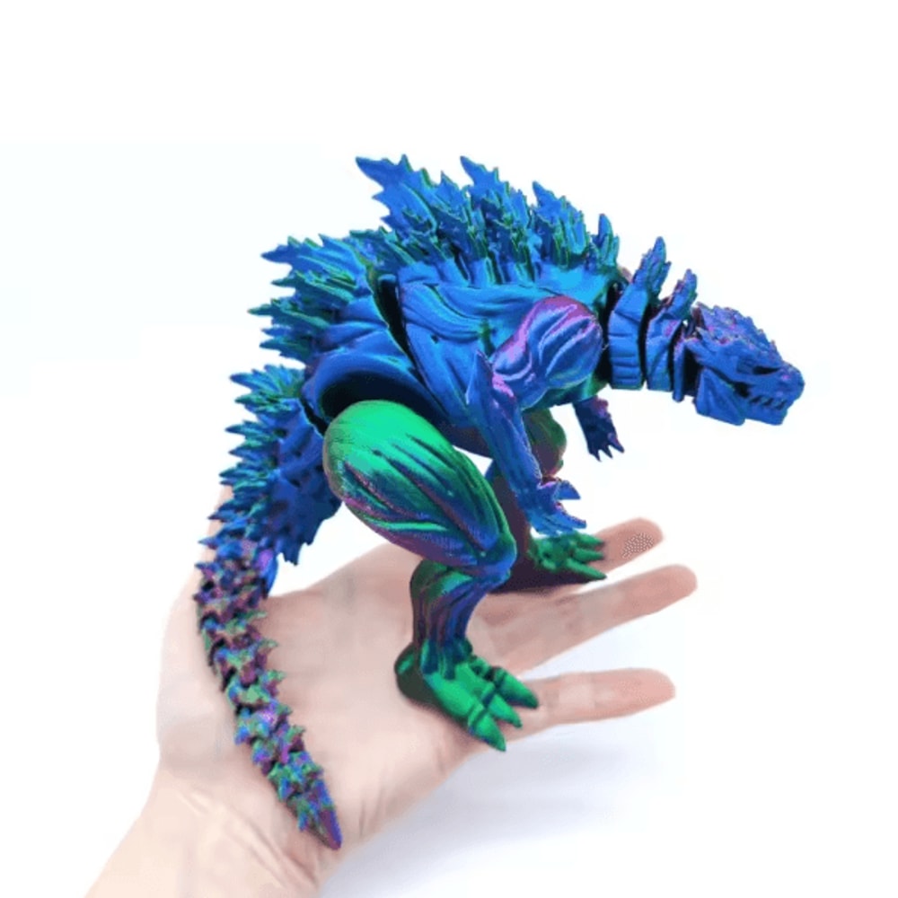 3D Printed Articulated Dinosaur Action Figure With Movable Joints 1