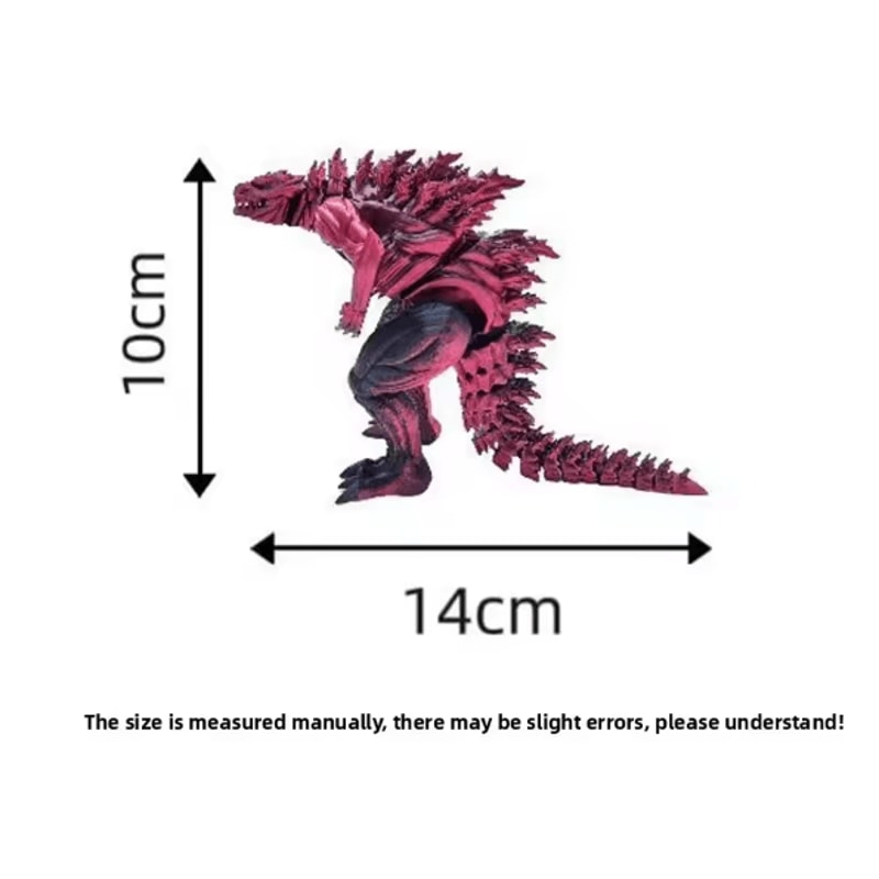 3D Printed Articulated Dinosaur Action Figure With Movable Joints 4