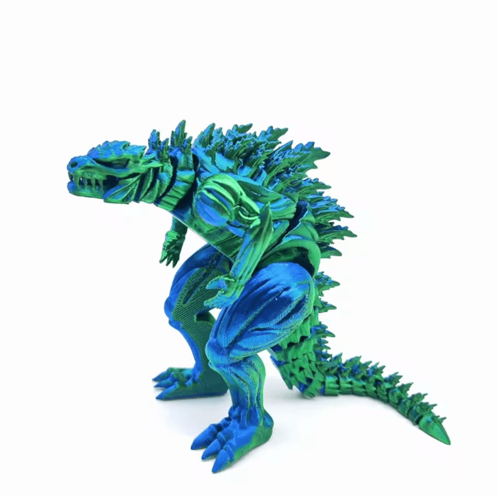 3D Printed Articulated Dinosaur Action Figure With Movable Joints 6