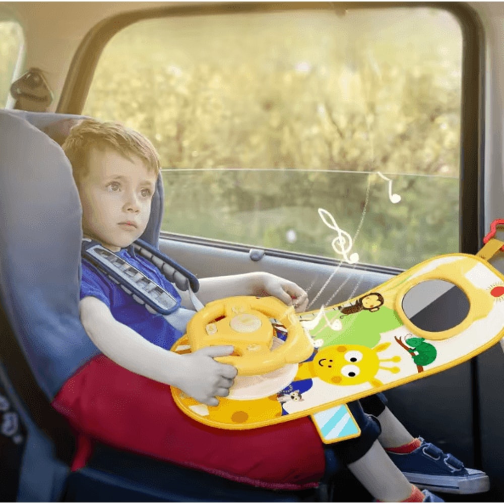 Interactive Baby Steering Wheel Toy With Lights Sounds Driving Fun 0