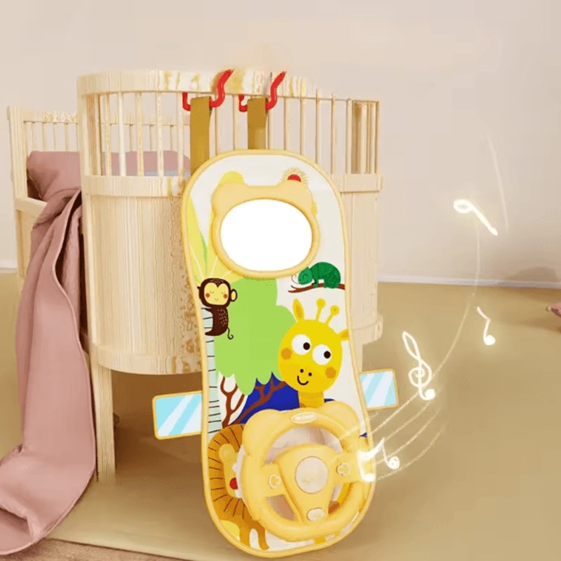 Interactive Baby Steering Wheel Toy With Lights Sounds Driving Fun 1