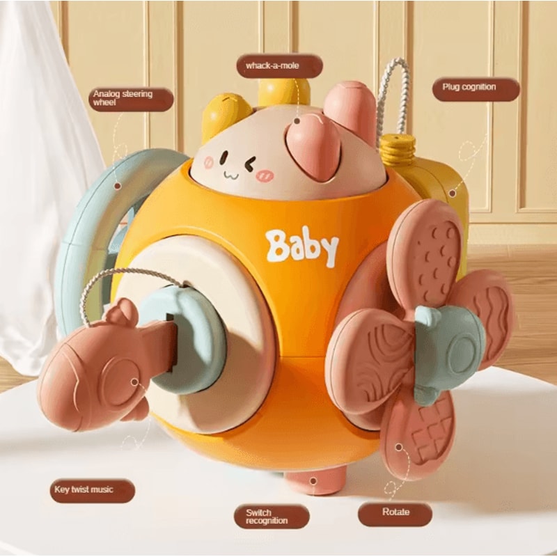 Montessori Busy Ball Grasping Toy For Early Sensory Development 3