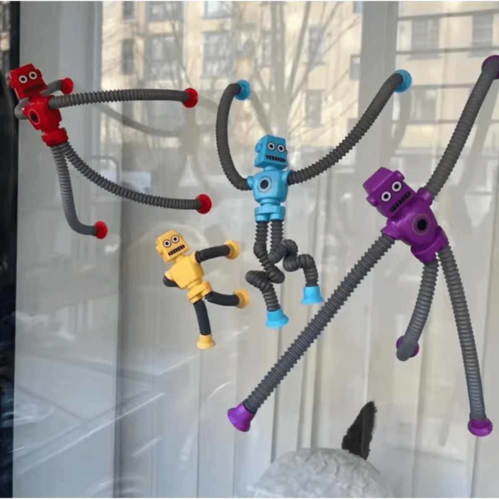 Stretch Tube Suction Cup Sensory Toy With Flexible Telescopic Design 1