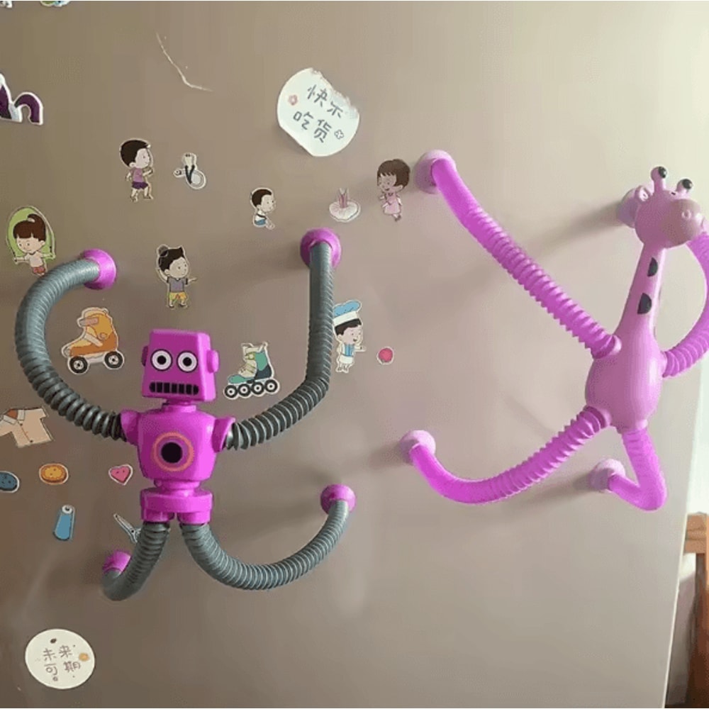 Stretch Tube Suction Cup Sensory Toy With Flexible Telescopic Design 2