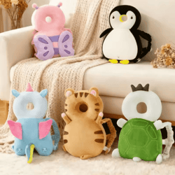 soft baby head protector backpack with anti-fall safety cushion