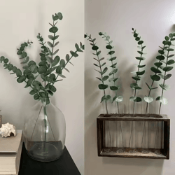 artificial eucalyptus leaves stems for elegant home & event decor