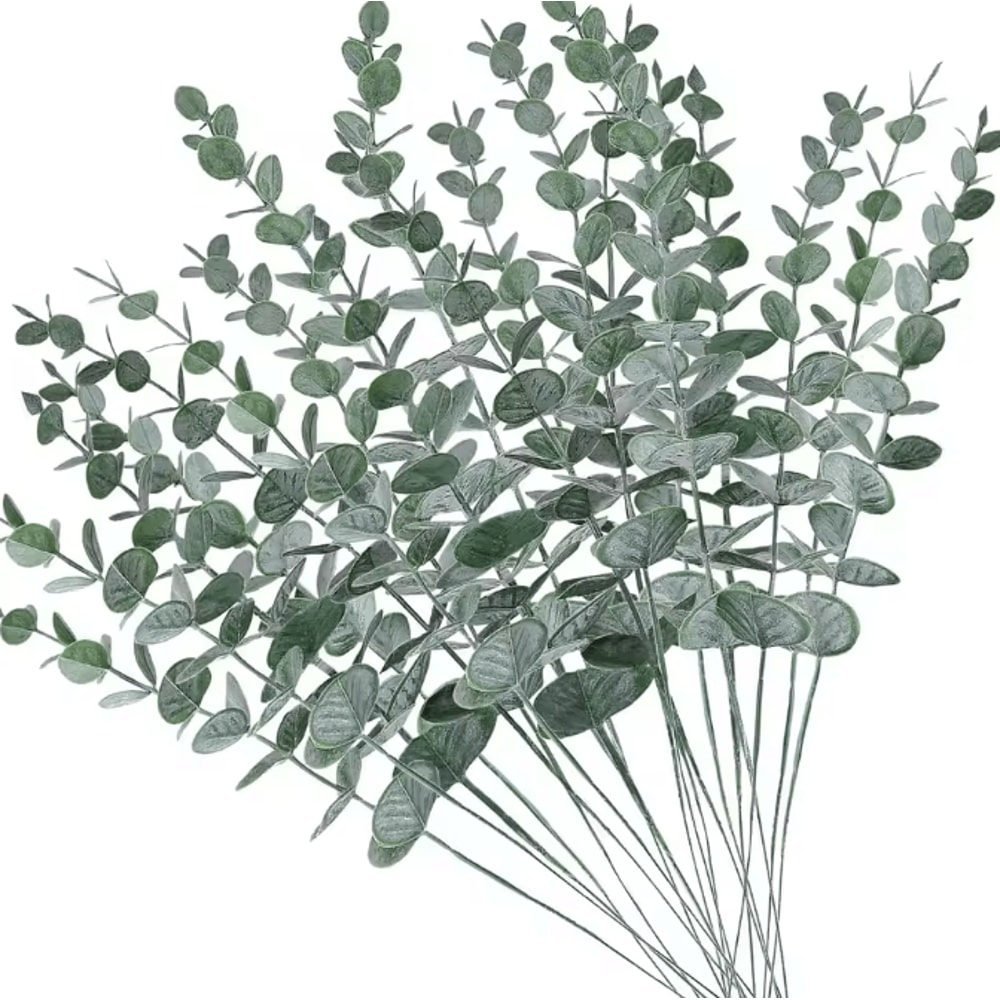 Artificial Eucalyptus Leaves Stems For Elegant Home Event Decor 5