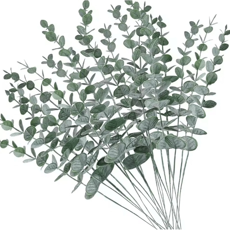 Artificial Eucalyptus Leaves Stems For Elegant Home Event Decor 5