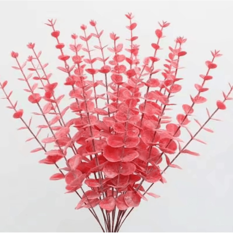 Artificial Eucalyptus Leaves Stems For Elegant Home Event Decor 12
