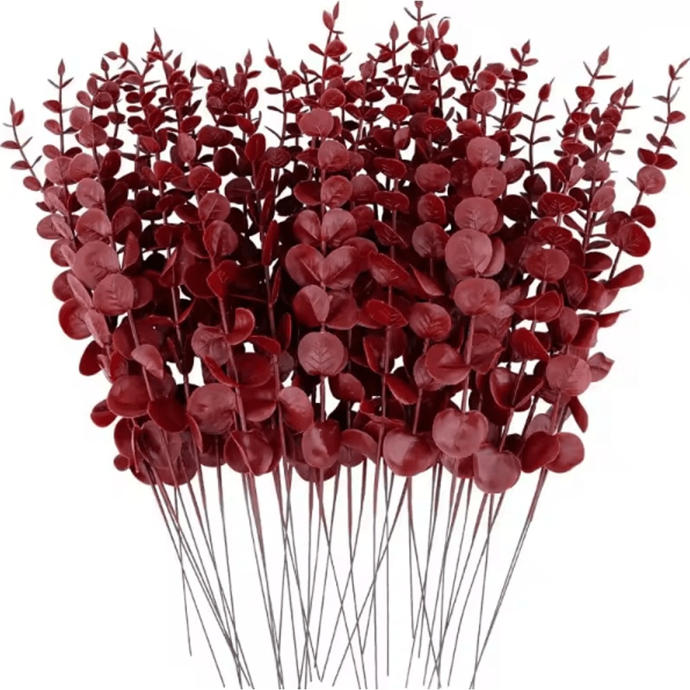 Artificial Eucalyptus Leaves Stems For Elegant Home Event Decor 7