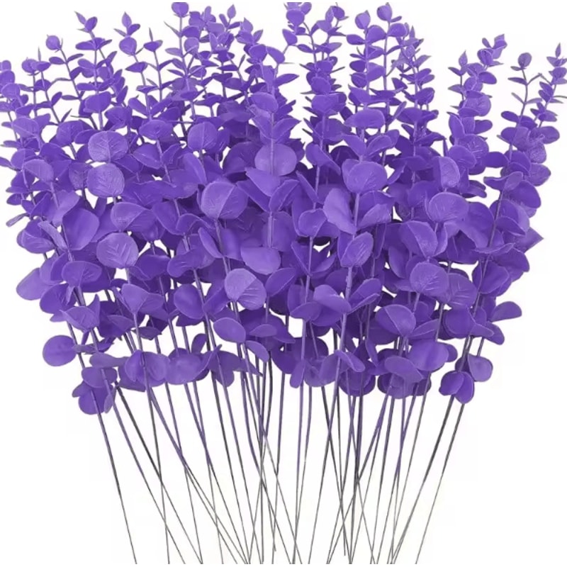 Artificial Eucalyptus Leaves Stems For Elegant Home Event Decor 8